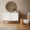Комод 3 ящика BR401W White, Алетан - фото 119864