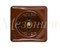 Розетка фарфоровая квадратная коричневая Мезонин GE80301-04 - фото 12663
