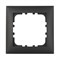 Рамка пластиковая 1-постовая черная LK60 LK STUDIO 864108