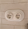 Механизм ретро розетки, белый, керамика, Colony, с заземл. контактом, Retrika RSV-80001C - фото 44509