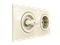 Выключатель ретро поворотный, встраиваемый, пластик, Слоновая кость, ЛАХТА "Оптима" МезонинЪ GE3540*-02 - фото 52835