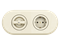 Розетка ретро электрическая встраиваемая, Слоновая кость,  Лахта "Оптима" МезонинЪ GE35301-02 - фото 52879