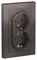 Мокко Розетка с/з двойная, 16А, в сборе Systeme Electric AtlasDesign ATN000624 - фото 74268
