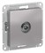 Алюминий Розетка антенная одиночная TV коннектор, механизм Systeme Electric AtlasDesign ATN000393 - фото 74599