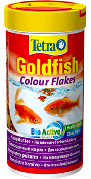 Корм для золотых рыб Tetra GOLDFISH COLOR FLAKES /хлопья/ 250 мл. - фото 19833