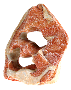 Декорация Zolux Камень с двумя отверстиями 6,5х14х17 см. - фото 20553