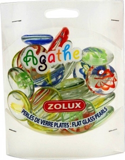 Украшения для аквариума стеклянные Zolux Агат L (мульти цвет) 430 г. - фото 20837