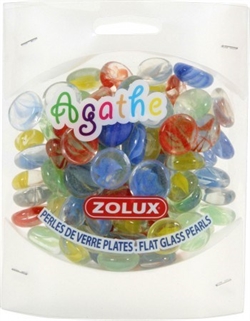 Украшения для аквариума стеклянные Zolux Агат S (мульти цвет) 430 г. - фото 20838