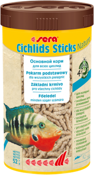 Корм для цихлид в палочках Sera CICHLIDs Sticks 250 мл. 52 г. - фото 20876