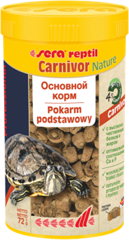 Корм для черепах Sera Reptil Professional Carnivor  250 мл. 72 г. - фото 20935