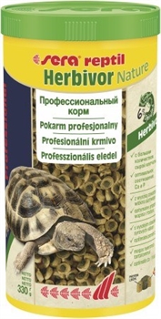Корм для сухопутных черепах и игуан Sera Reptil Professional Herbivor 1 л. 330 г - фото 21226