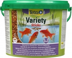 Корм для прудовых рыб Tetra Pond VARIETY STICKS /смесь из трёх видов кормов/ 10 л. (1,65 кг.) - фото 22046