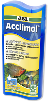 JBL Acclimol - Кондиционер для акклиматизации рыб в пресн аквариуме, 250 мл на 1000 л - фото 22790