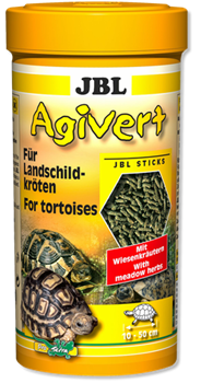 JBL Agivert - Осн корм д/сухопутных черепах длиной 10-50 см, палочки, 100 мл (42 г) - фото 22828