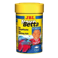 JBL NovoBetta - Основной корм для бойцовых аквариумных рыб, хлопья, 100 мл (20 г) - фото 22993
