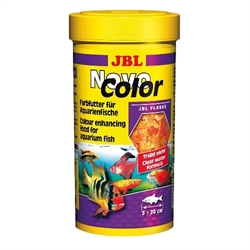 JBL NovoColor - Основной корм для яркой окраски пресноводных рыб, хлопья, 250 мл (45 г) - фото 22997