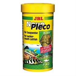 JBL NovoPleco - Основной корм для кольчужных сомов, тонущие чипсы, 250 мл (133 г) - фото 23023