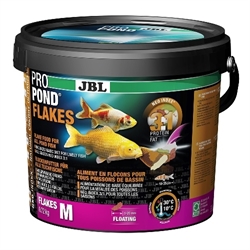 JBL ProPond Flakes M - Осн корм д/прудов рыб 10-35 см, плав хлопья 5-20 мм, 0,72кг/5,5л - фото 23118