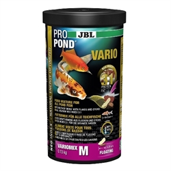 JBL ProPond Vario M - Осн корм д/прудов рыб 10-35 см, плав смесь 5-20 мм, 0,13 кг/1 л - фото 23152