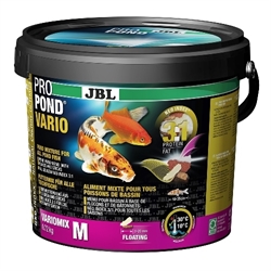 JBL ProPond Vario M - Осн корм д/прудов рыб 10-35 см, плав смесь 5-20 мм, 0,72 кг/5,5 л - фото 23153