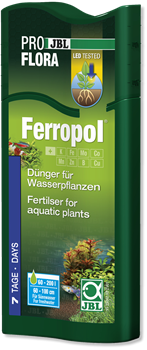 JBL ProFlora Ferropol - Базовое удобрение д/растений в пресн. акв., 250 мл на 1000 л - фото 23280