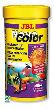JBL NovoColor - Основной корм для яркой окраски пресноводных рыб, хлопья, 100 мл (18 г) - фото 23365