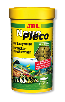 JBL NovoPleco - Основной корм для кольчужных сомов, тонущие чипсы, 100 мл (53 г) - фото 23438
