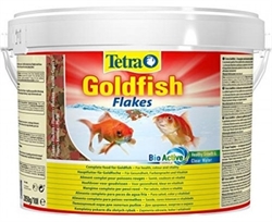 Корм для золотых рыб Tetra GOLDFISH FLAKES /хлопья/ 10 л. - фото 23612