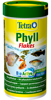 Корм для растительноядных рыб Tetra PHYLL /хлопья/  250 мл. - фото 23638