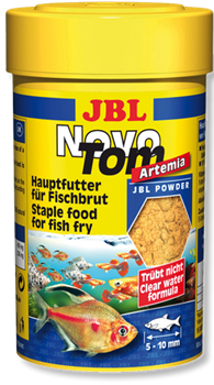 JBL NovoTom Artemia - Основной корм для мальков живородящих аквариумных рыб, 100 мл (60 г) - фото 25168