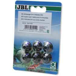 JBL slit suction cup - Присоска для крепления термокабеля диаметром 2-4 мм в аквариуме и террариуме, 6 шт - фото 25264