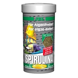 JBL Spirulina - Основной премиум-корм для растительноядных рыб, хлопья, 1 л (160 г) - фото 25757