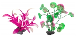 Растения пластиковые Tetra Plantastics XS Pink /Набор 6 шт./ 6 см. - фото 27943