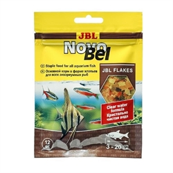 JBL NovoBel - Основной корм для пресноводных аквариумных рыб, хлопья, саше 12 г - фото 28013