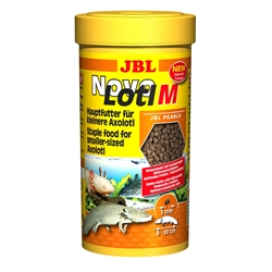 JBL NovoLotl M - Основной корм для небольших аксолотлей, гранулы, 250 мл (150 г) - фото 28015