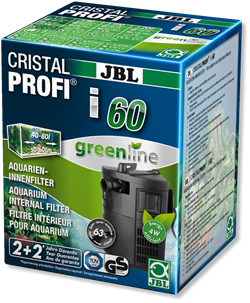 JBL CristalProfi i60 greenline - Экономичный внутренний фильтр д/акв 40-60 л (50-60 с - фото 29658