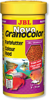 JBL NovoGranoColor - Основной корм для яркой окраски рыб, гранулы, 250 мл (118 г) - фото 31049