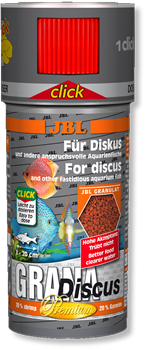 JBL GranaDiscus CLICK - Основной корм премиум-класса для дискусов, гранулы, 250 мл (110 г) - фото 31355