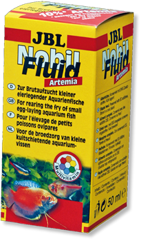 JBL NobilFluid Artemia - Жидкий корм с артемией для мальков аквариумных рыб, 50 мл. - фото 31805