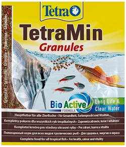 Корм для рыб Tetra MIN GRANULES /средние гранулы/   15 г. - фото 34945