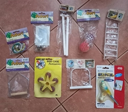 Набор игрушек для волнистых попугаев 9 штук. - фото 35432