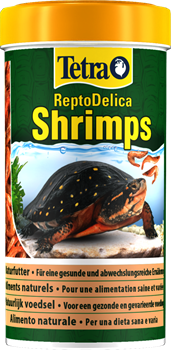 Корм-лакомство для рептилий Tetra DELICA SHRIMPS /креветки/  250 мл. - фото 47396