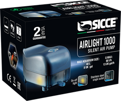 Компрессор Sicce AIRlight 1000, 60 л/ч., одноканальный /аквариумы до 60 л./ - фото 47998