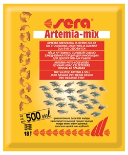 Корм для выращивания рыб Sera Artemia-Mix 18 г. (пакетик с артемия) - фото 48024