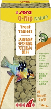 Корм для рыб универсальный Sera O-NIP  24 таблетки (клеятся на стекло) - фото 48163