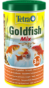Корм для прудовых рыб Tetra Pond GOLDFISH MIX /смесь из хлопьев, палочек и гаммаруса/ 1 л. (140 г.)
