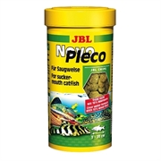 JBL NovoPleco - Основной корм для кольчужных сомов, тонущие чипсы, 250 мл (133 г)