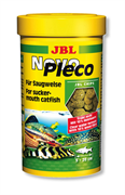 JBL NovoPleco - Основной корм для кольчужных сомов, тонущие чипсы, 100 мл (53 г)