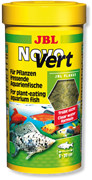 JBL NovoVert - Основной корм для растительноядных пресноводных аквариумных рыб, хлопья, 250 мл (40 г)