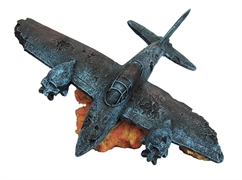 ArtUniq Downed Bomber - Декоративная композиция "Сбитый бомбардировщик", 27x27,5x16,5 см